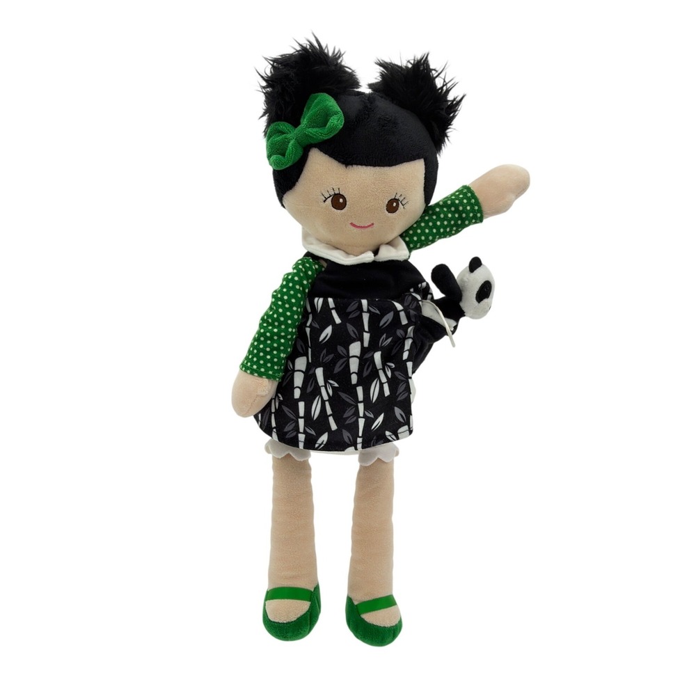 Scentsy Buddy Plush Girl Doll w Panda Stuffed Toy 17" No Scent Pack